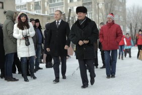 В поселке Федоровка состоялось торжественное открытие нового хоккейного корта